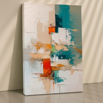 City Imprint – Urban Texture Abstract Canvas Wall Art