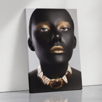 Golden Grace Portrait Canvas
