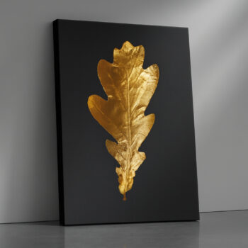 Golden Oak Leaf Canvas