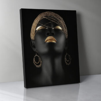 Regal Golden Gaze Canvas