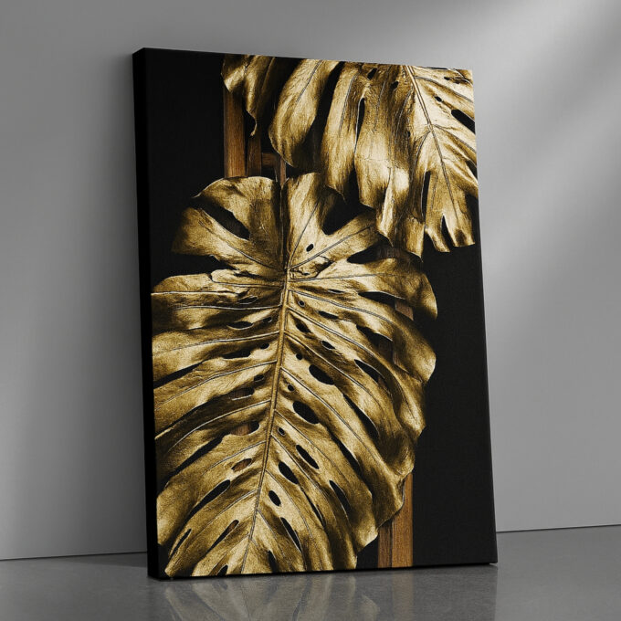 Regal Foliage: Golden Monstera