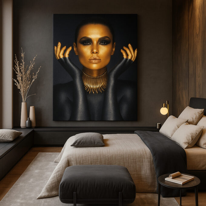 Radiant Majesty: Queen in Gold - Image 2
