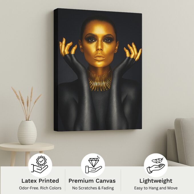 Radiant Majesty: Queen in Gold - Image 4