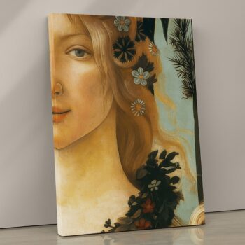 Renaissance Muse Canvas Wall Art – Classic Portrait Print – Vintage Art Home Décor