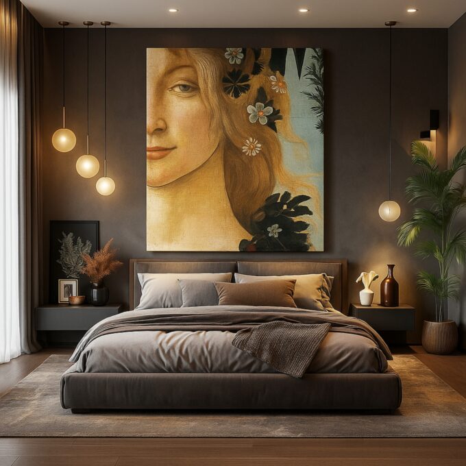 Renaissance Muse Canvas Wall Art – Classic Portrait Print – Vintage Art Home Décor - Image 3