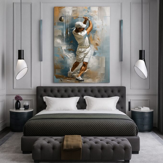 Power Swing – Dynamic Golf Canvas Wall Art for Sports Fans - Image 2