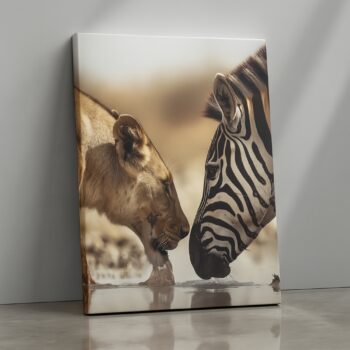 Wild Encounter – Safari Animal Canvas Wall Art