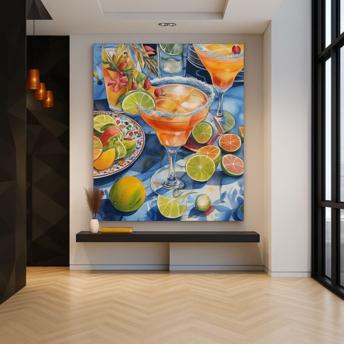Citrus Fiesta – Vibrant Fruit Pop Canvas Wall Art - Image 3