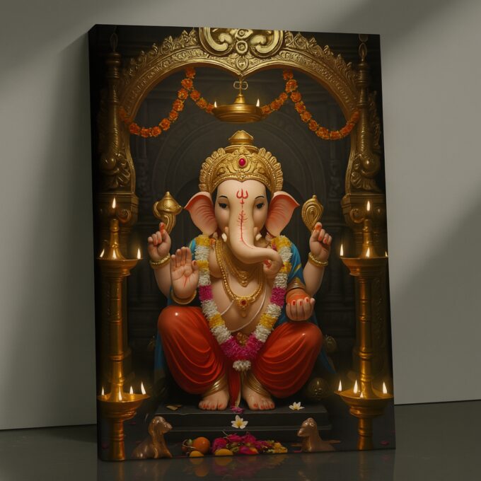 Radiant Royal Ganesha