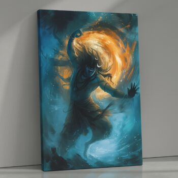 Cosmic Dance Shiva Tandava Canvas Wall Art