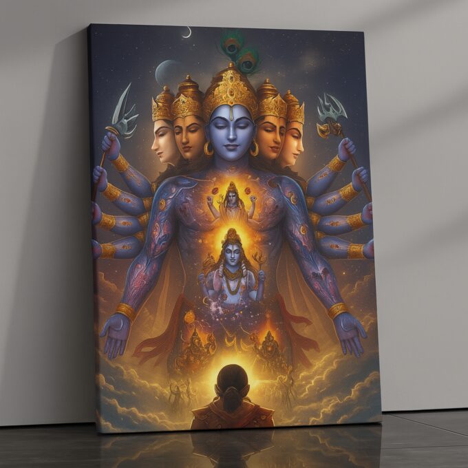 Infinite Forms Vishwarupa Canvas Wall Art
