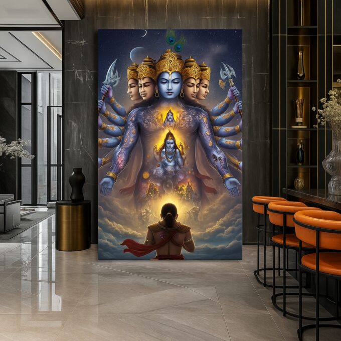 Infinite Forms Vishwarupa Canvas Wall Art - Image 3