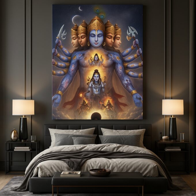 Infinite Forms Vishwarupa Canvas Wall Art - Image 2
