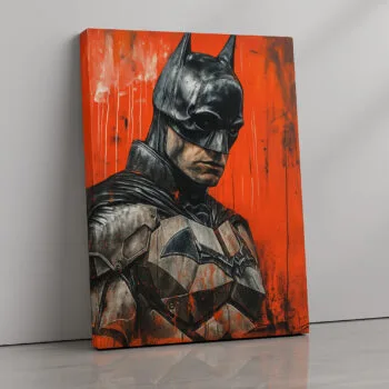 Armored Vigilance superhero canvas print by Artfy Canvas – comic hero canvas painting, wall paintings, artwork for wall décor