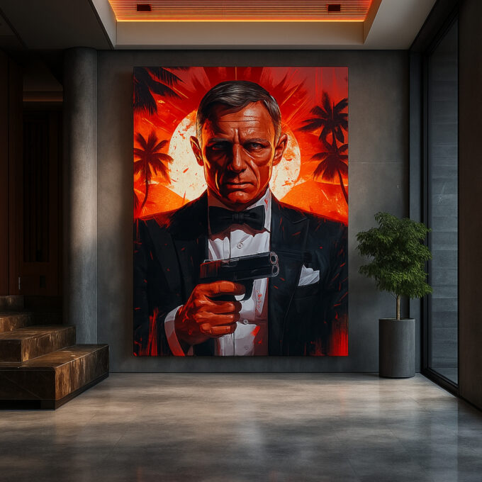 Agent of Sunset – Movies & Anime Canvas Wall Art - Image 2
