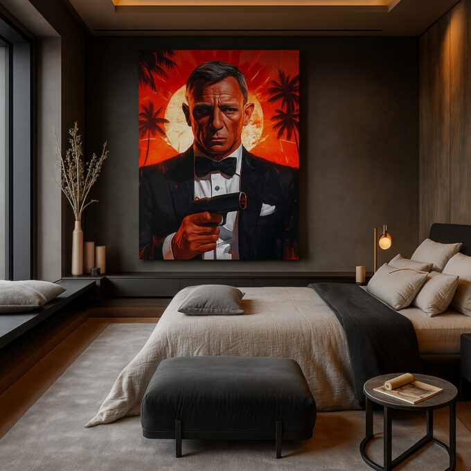 Agent of Sunset – Movies & Anime Canvas Wall Art - Image 3