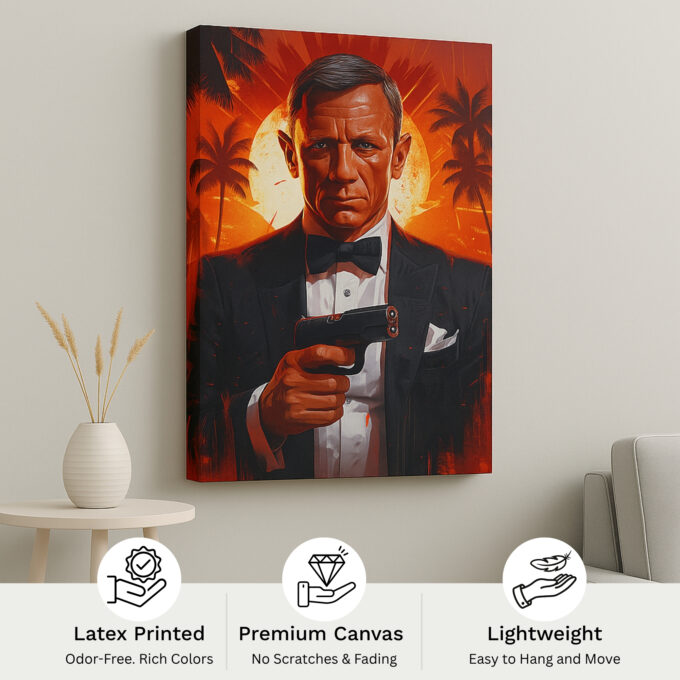 Agent of Sunset – Movies & Anime Canvas Wall Art - Image 4