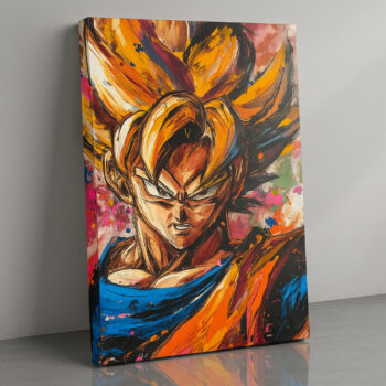 Saiyan Fury – Movies & Anime Canvas Wall Art