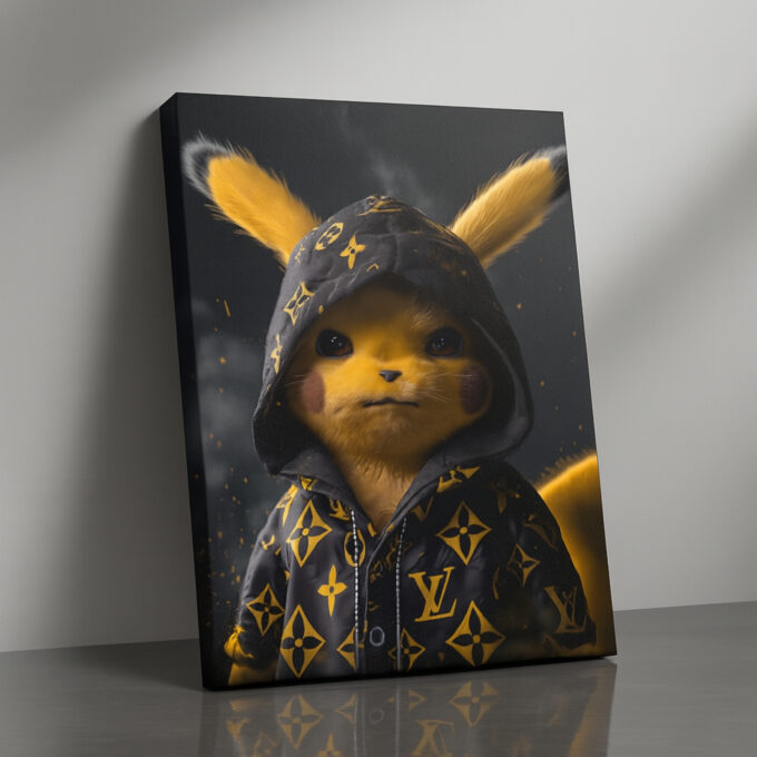 Luxe Pikachu – Movies & Anime Canvas Wall Art