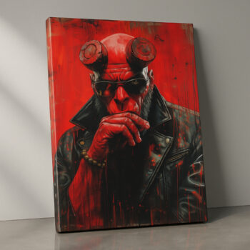 Hellfire Rebel – Movies & Anime Canvas Wall Art