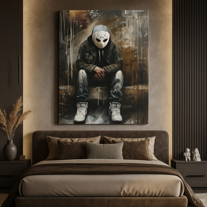 Silent Mask – Movies & Anime Canvas Wall Art - Image 2