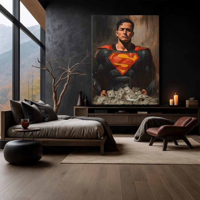 Kryptonian Fortune – Movies & Anime Canvas Wall Art - Image 2
