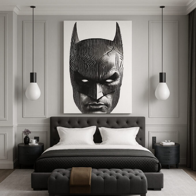 Shadowed Vigil – Movies & Anime Canvas Wall Art - Image 3