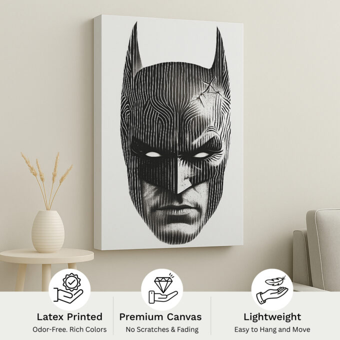 Shadowed Vigil – Movies & Anime Canvas Wall Art - Image 4