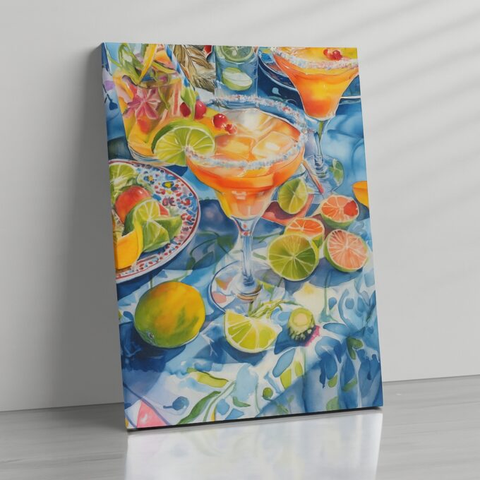 Citrus Fiesta – Vibrant Fruit Pop Canvas Wall Art