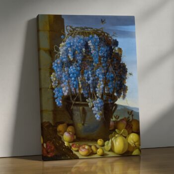Grapevine Serenity – Purple Botanical Canvas Wall Art