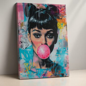 Pop Graffiti Muse – Urban Street Art Canvas