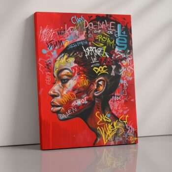 Tagged in Silence – Graffiti Art Canvas