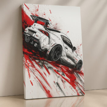 Drift Fury – JDM Drift Car Wall Art