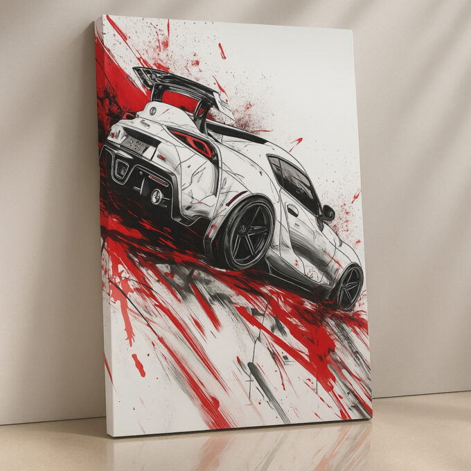 Drift Fury – JDM Drift Car Wall Art
