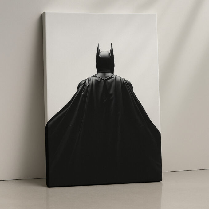 Dark Vigil – Batman Minimalist Canvas Art