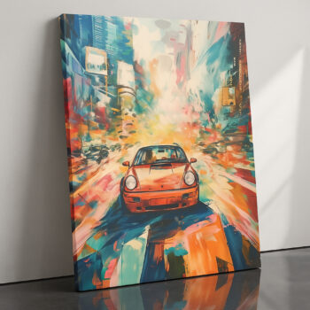 Neon Rush – Porsche in Cyberpunk Cityscape