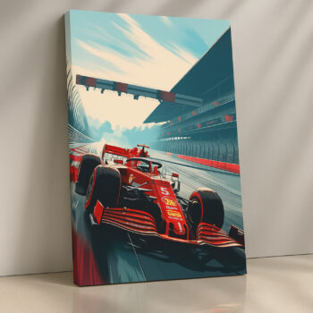 Pitlane Sprint – Formula 1 Racing Wall Art