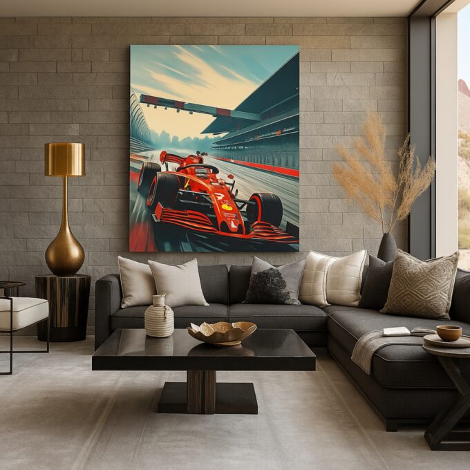 Pitlane Sprint – Formula 1 Racing Wall Art - Image 2