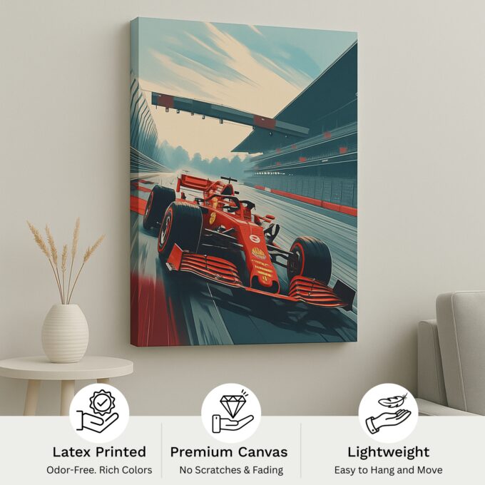 Pitlane Sprint – Formula 1 Racing Wall Art - Image 4