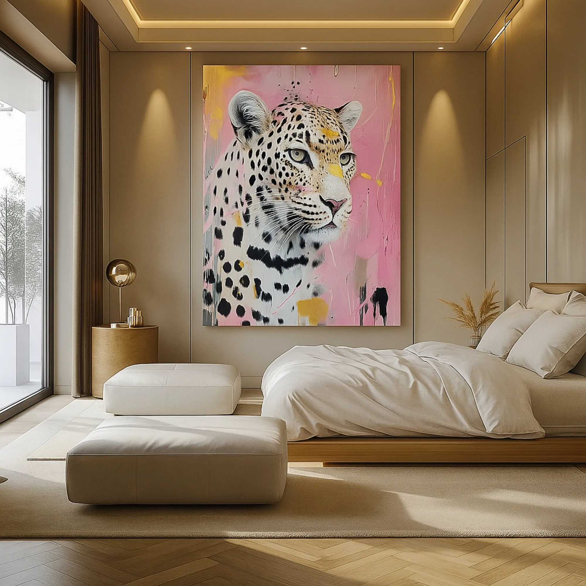 Canvas Print of Pastel Predator – Leopard Wall Art | Artfy - Image 3