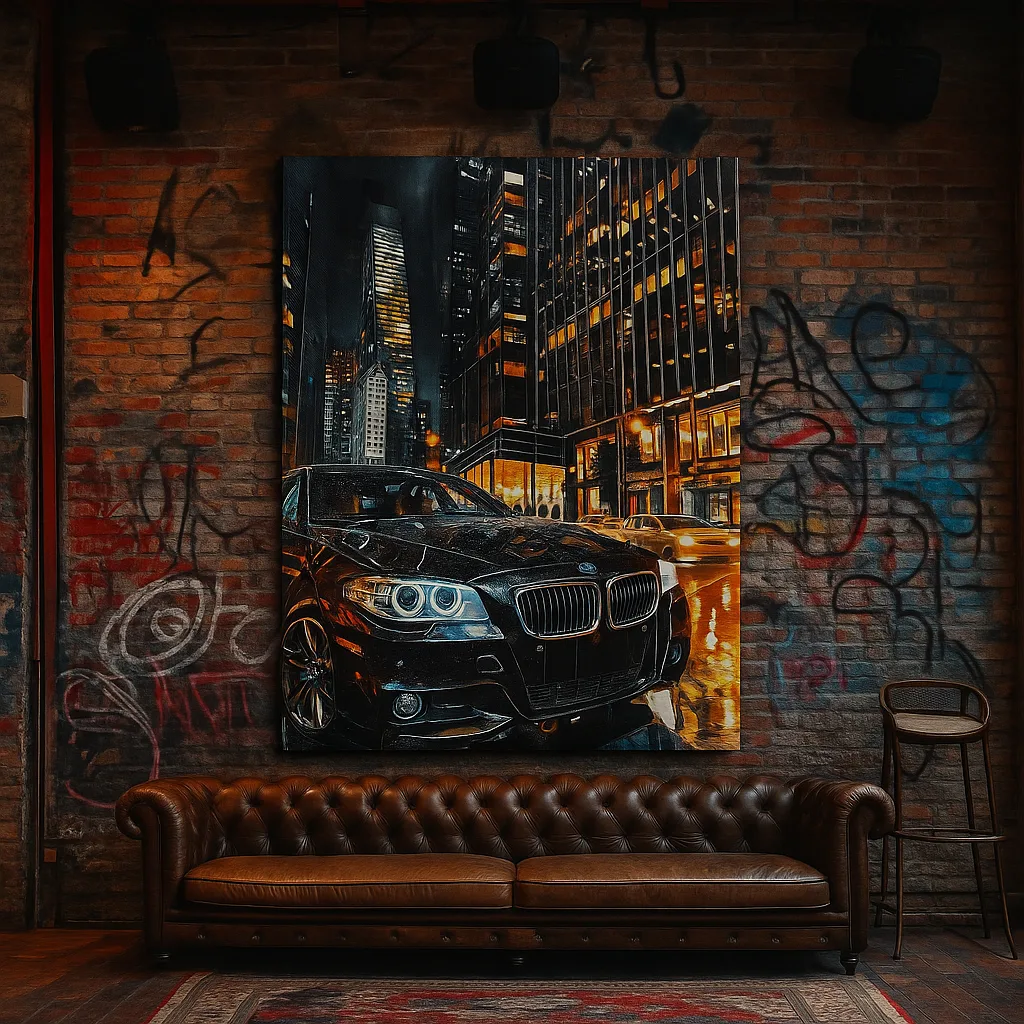 Canvas Print of Midnight BMW – Luxury Wall Art | Artfy - Image 3