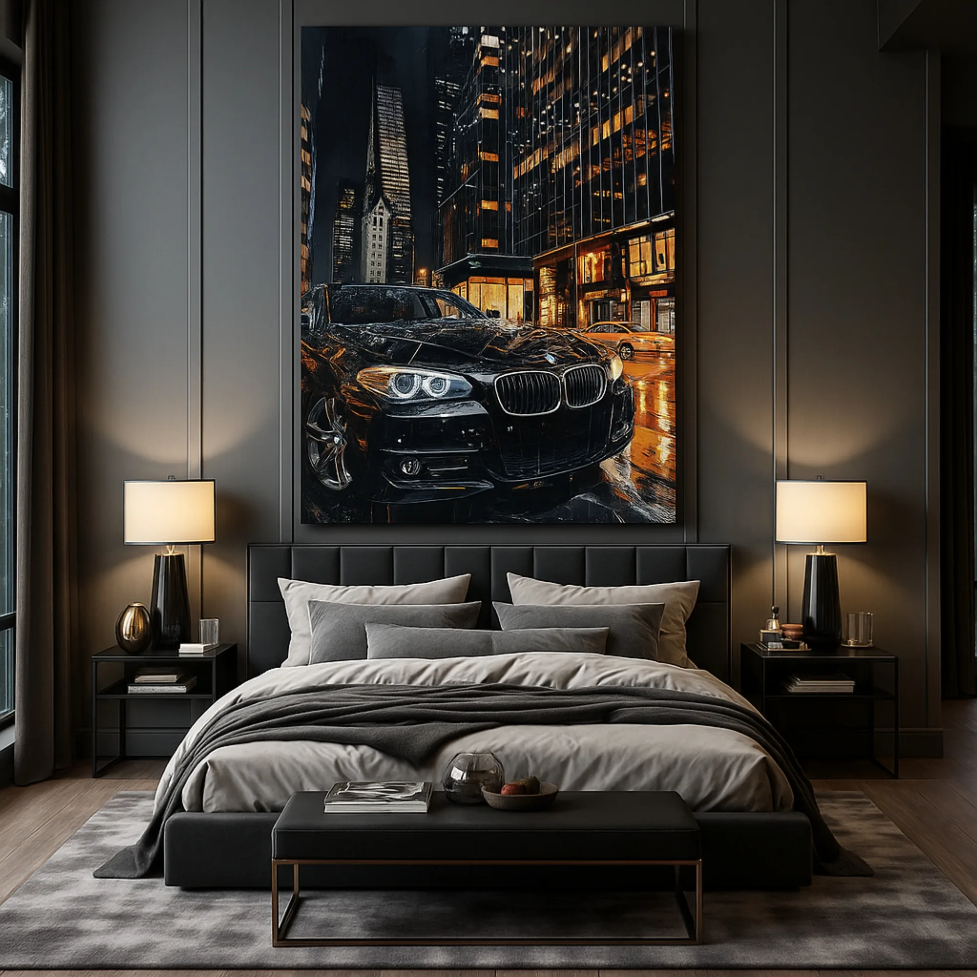 Canvas Print of Midnight BMW – Luxury Wall Art | Artfy - Image 2