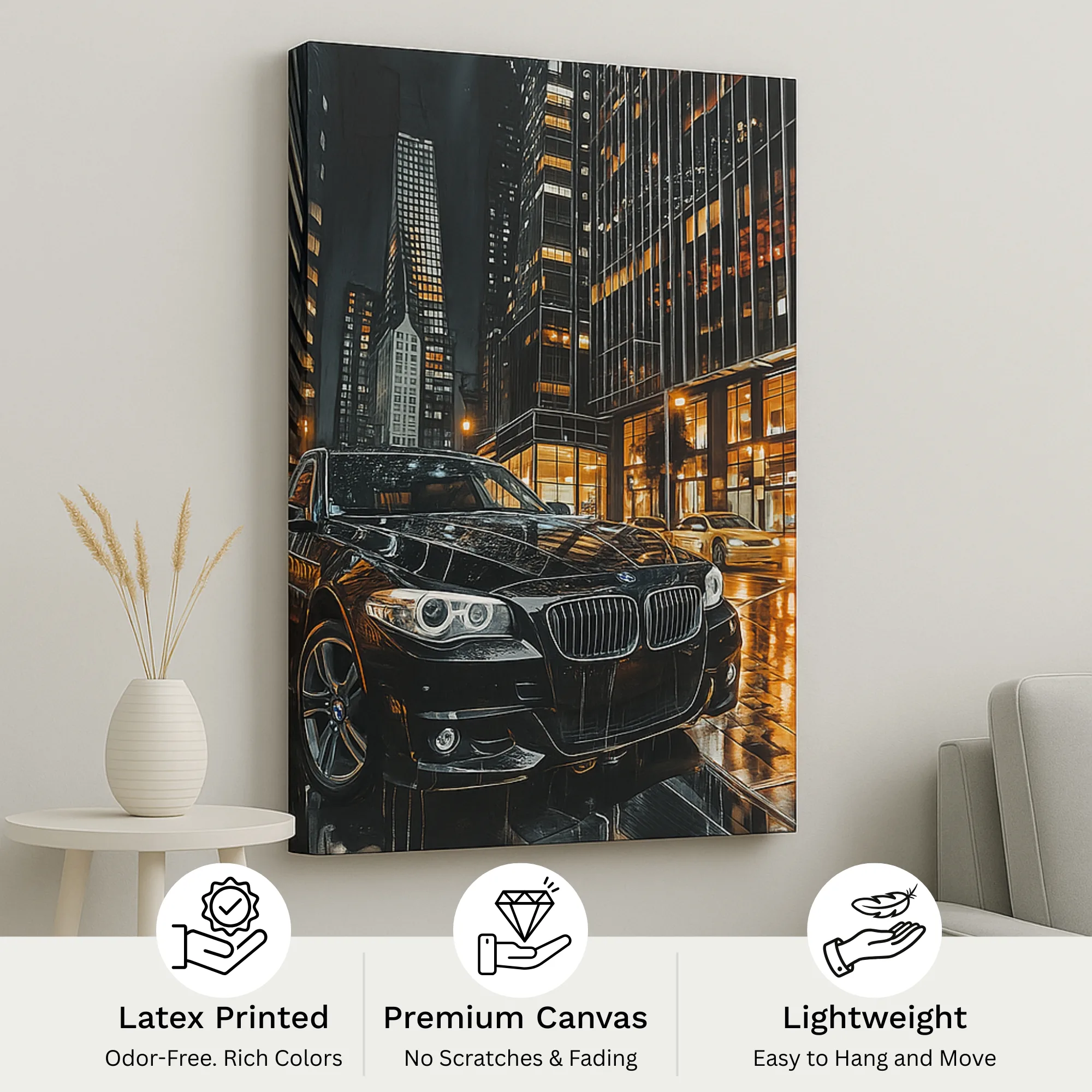 Canvas Print of Midnight BMW – Luxury Wall Art | Artfy - Image 4