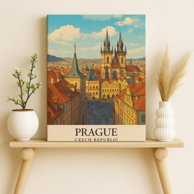 Bogotá Colombia Canvas Wall Art – Colorful Hillside Cityscape Print for Boho & Eclectic Spaces - Image 2