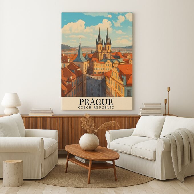 Bogotá Colombia Canvas Wall Art – Colorful Hillside Cityscape Print for Boho & Eclectic Spaces - Image 3