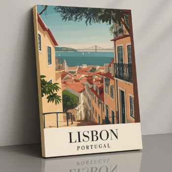 Lisbon Portugal Canvas – Colorful Streets & Trams