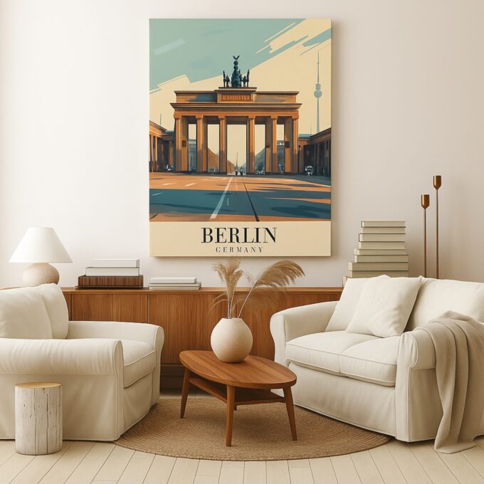 Berlin Wall Art – Urban European Charm Canvas - Image 2