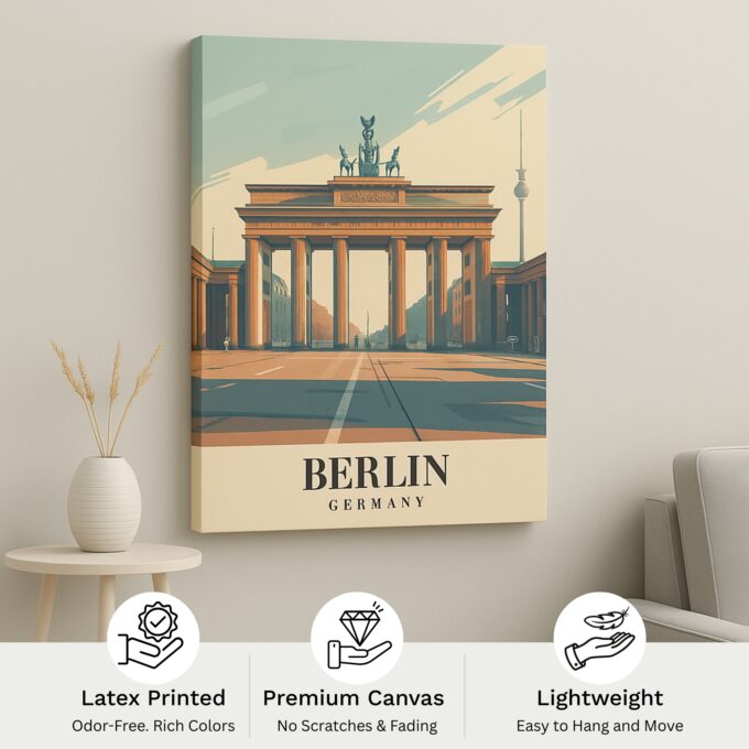 Berlin Wall Art – Urban European Charm Canvas - Image 4