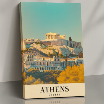 Athens Greece Canvas – Ancient Wonders Wall Art