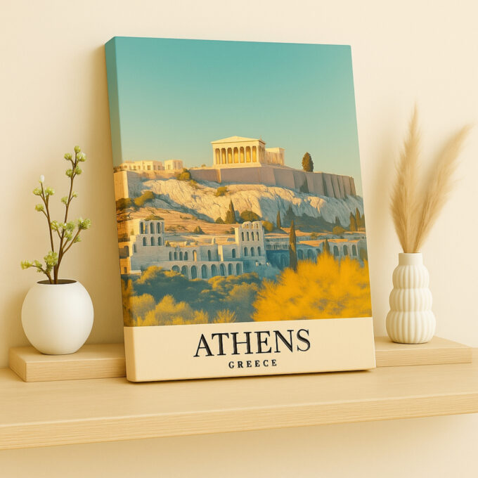 Athens Greece Canvas – Ancient Wonders Wall Art - Image 2